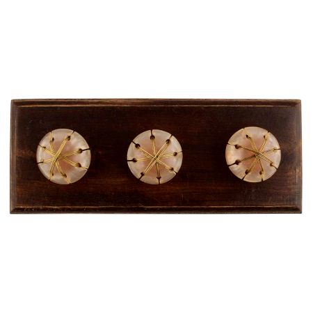 Baby Pink Top Resin Wooden Hooks 